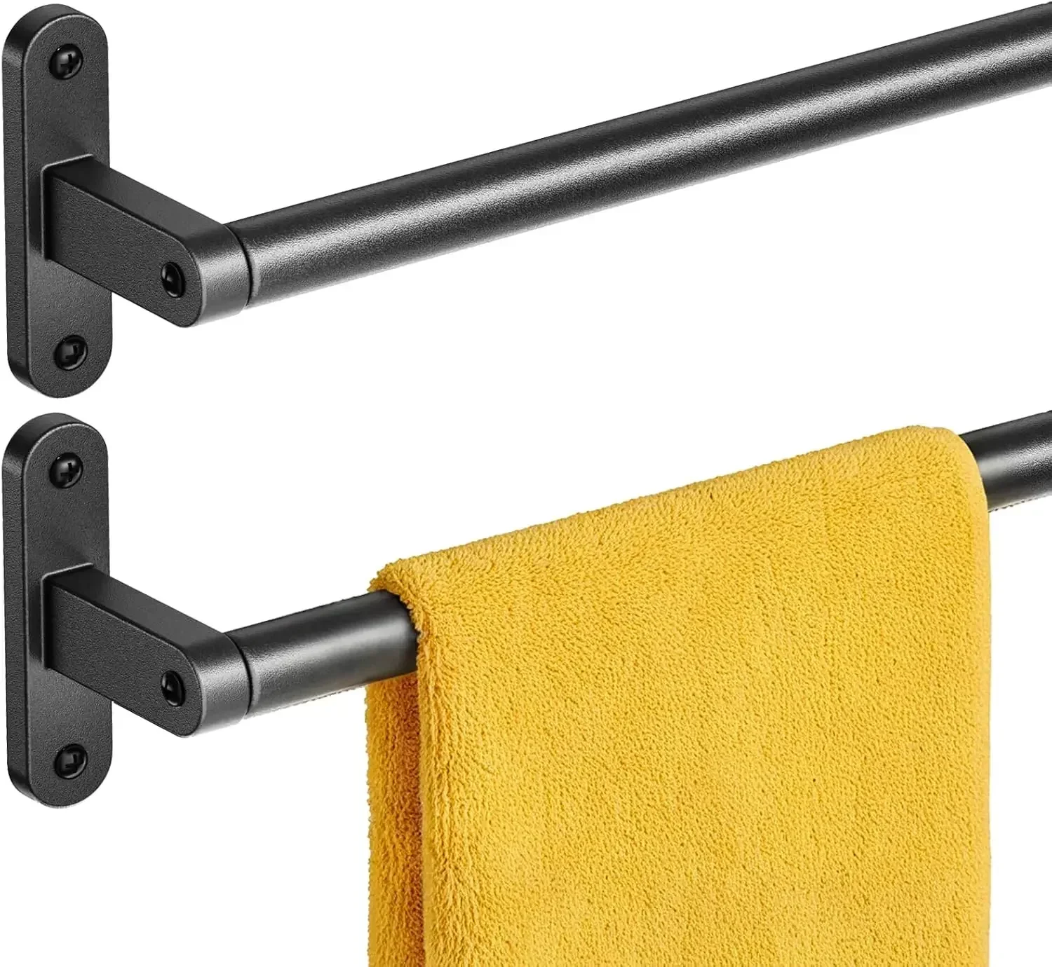 Home Essentials Bathroom Rack - Матовая черная вешалка для полотенец для