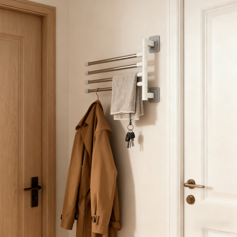 Home Essentials Bathroom Rack - Современная минималистичная настенная вешалка для полотенец