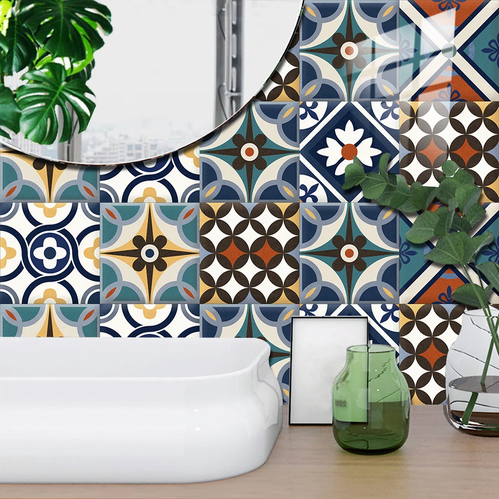 Home Bathroom Floor Tiles - Наклейки на стену в мексиканском стиле