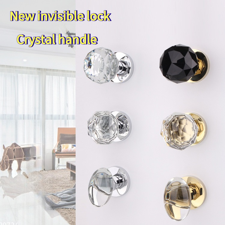 Home Hardware Bathroom Accessories - Сферический замок из хрустального стекла для