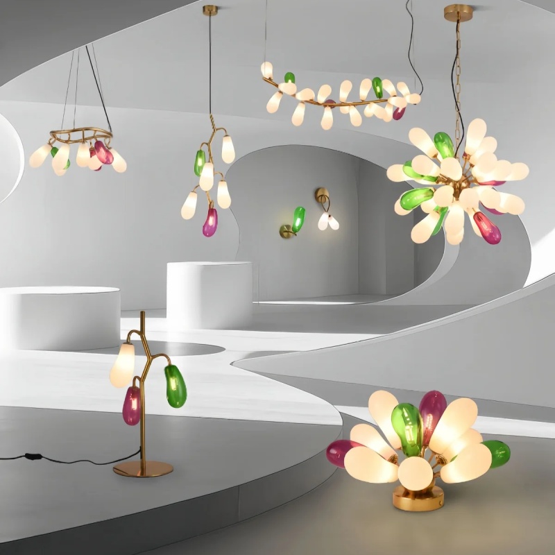 Современная люстра из цветного – обзор и цена Home Bathroom Lighting Design