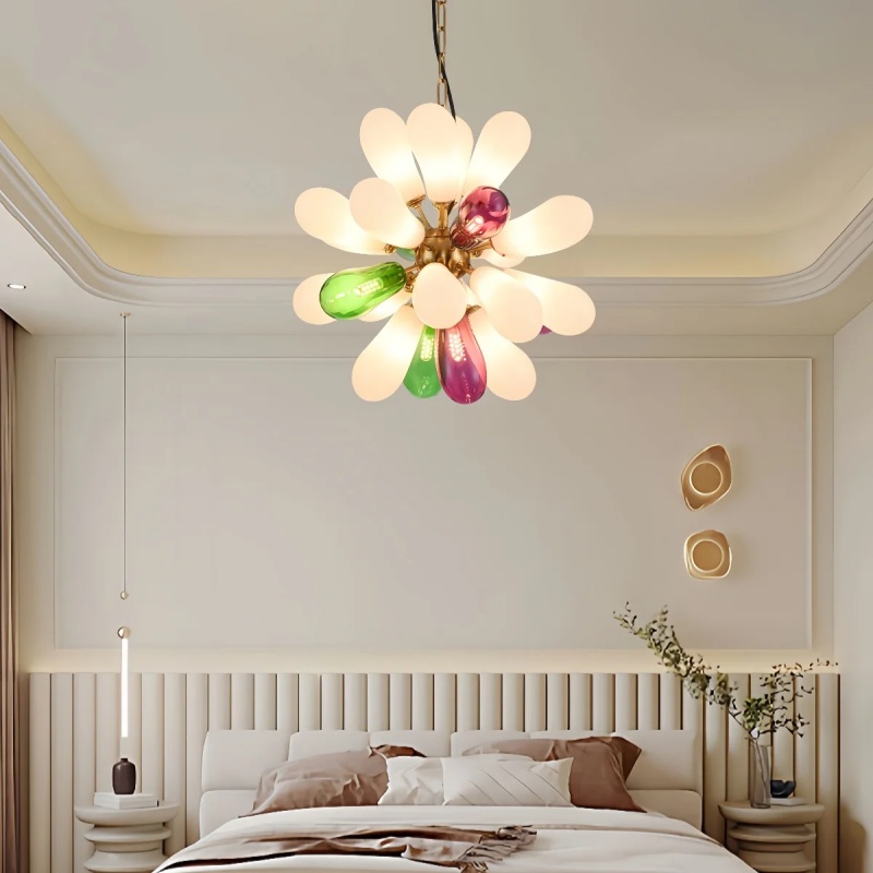 Современная люстра из цветного – обзор и цена Home Bathroom Lighting Design